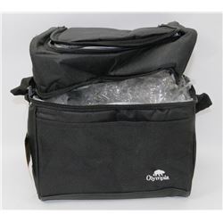 NEW OLYMPIA INSULATED 2 COMPARTMENT LUNCH BAG