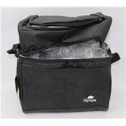 NEW OLYMPIA INSULATED 2 COMPARTMENT LUNCH BAG