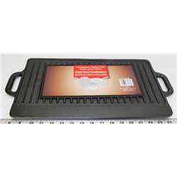 NEW PRESEASONED, READY TO USE CAST IRON 16" X 9"