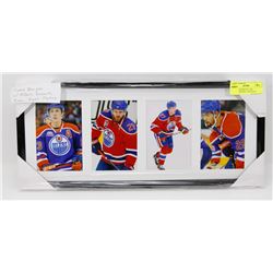 FRAMED OILERS PICTURE COLLECTION INCL. MCDAVID,