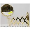 Image 1 : VINTAGE WALL MOUNT BRASS EXTENDABLE MIRROR