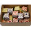 Image 1 : BOX OF VINTAGE WOODEN BLOCKS