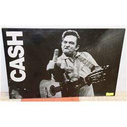 35 X 23 JOHNNY CASH STRETCHED CANVAS PRINT