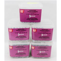 5 TUBS OF GRIP RITE MODIFIED TRUSS SCREWS