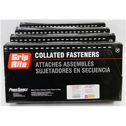 4 CASES OF GRIP RITE COLLATED STAPLES SX STYLE