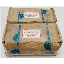 2 CASES OF 5/16-18 CARRIAGE BOLTS