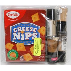 LOT OF ASSORTED FOUNDATIONS WITH A BOX OF CHEESE