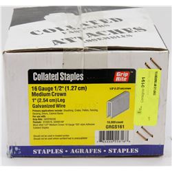 CASE OF COLLATED STAPLES 16 GAUGE 1/2" MEDIUM