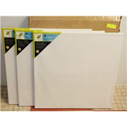 CASE OF 3 MULTI CRAFT 24" X 24" CANVAS    ( MISC )