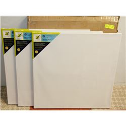 CASE OF 3 MULTI CRAFT 24" X 24" CANVAS    ( MISC )