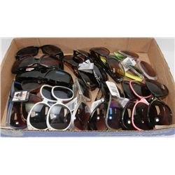 FLAT OF OVER 20 PAIRS OF NEW SUNGLASSES