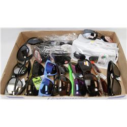FLAT OF OVER 20 PAIRS OF NEW SUNGLASSES
