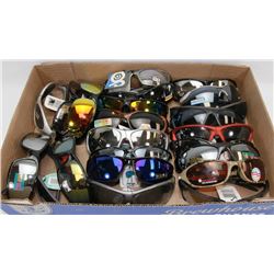 FLAT OF OVER 20 PAIRS OF NEW SUNGLASSES