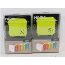 LOT OF TWO MAGIC VIBRATION SPEAKERS