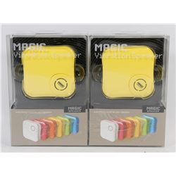 LOT OF TWO MAGIC VIBRATION SPEAKERS