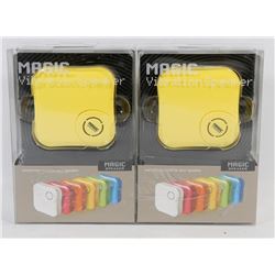LOT OF TWO MAGIC VIBRATION SPEAKERS