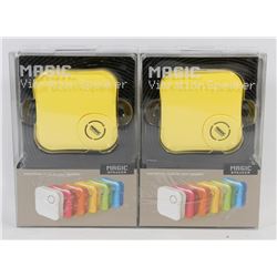 LOT OF TWO MAGIC VIBRATION SPEAKERS