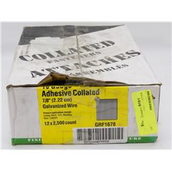 CASE OF ADHESIVE COLLATED FINISHING BRADS 16 GAUGE