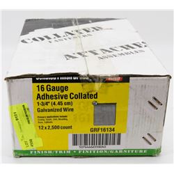 CASE OF COLLATED FINISH BRADS 16 GAUGE 1-3/4"