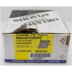 CASE OF COLLATED FINISHING NAILS 15 GAUGE 1-1/2"