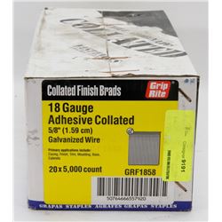 CASE OF COLLATED FINISH BRADS 18 GAUGE