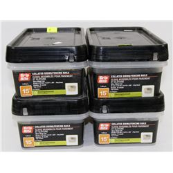 4 TUBS OF COLLATED SIDING/ FENCING NAILS