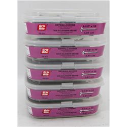 5 TUBS OF DRYWALL SCREWS 1-1/2" X 10