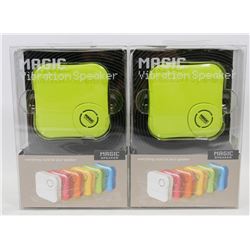 LOT OF TWO MAGIC VIBRATION SPEAKERS