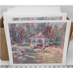 BOX OF LEN GARON LITHOGRAPHS