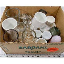 3) 19 EGG CUPS IN DIFFERENT SIZES - INCL 6