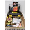 Image 1 : BOX W/NEW ITEMS INCL. SMALL UTILITY TOOL