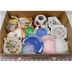 4) LOT OF 20 ASHTRAYS - INTER/L, NORITAKE,