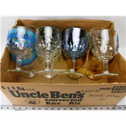 7) 12 ASSORTED BRANDY SNIFFER GLASSES