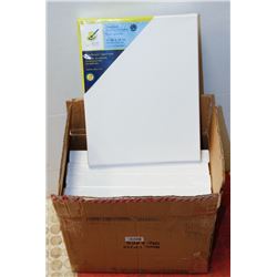 CASE OF 6 NEW 11" X 14" STRETCHED GALLERY CANVAS
