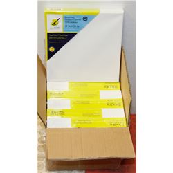 6 NEW 10" X 10" STRETCHED GALLERY CANVAS