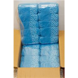 NEW CASE OF 150 PAIRS OF ULINE SHOE COVERS ( BLUE