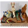 Image 1 : FLAT OF VINTAGE WOODEN HANDMADE SCULPTURES