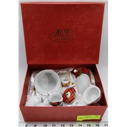 NEW 5PC TEA  AND SANDWICH SET FROM ACE GIFTS