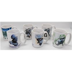 FLAT OF 6 MAN CAVE "SWAT" MUGS