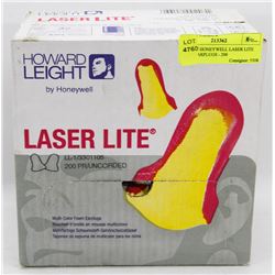 CASE OF HONEYWELL LASER LITE FOAM EARPLUGS - 200