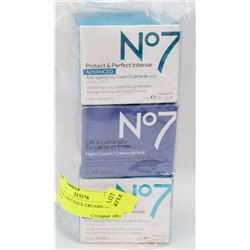 LOT OF 3 NO7 FACE CREAMS 50ML EACH