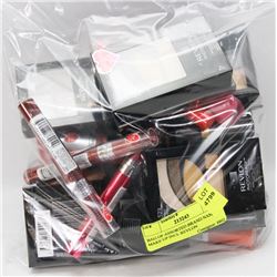 BAG OF ASSORTED BRAND NAME MAKE UP INCL REVLON