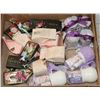 Image 1 : LARGE BOX OF BATH SALT GIFT SETS AND MORE
