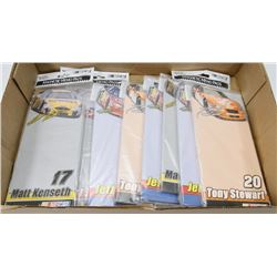 LOT OF 9 NEW NASCAR MAGNETIC MEMO PADS (MISC)