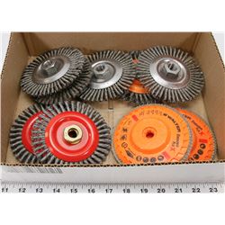 BOX W/ 9 NEW WHEEL BRUSHES OSBORNE JAZ