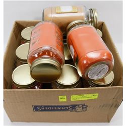 BOX OF ASSORTED SCENTED CANDLES