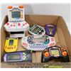 Image 1 : BOX W/ 7 VINTAGE HANDHELD VIDEO GAMES