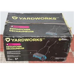 NEW YARDWORKS ELECTRIC DEHATCHER