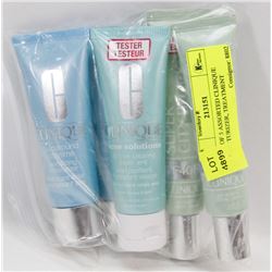 LOT OF 5 ASSORTED CLINIQUE MOISTURIZER, TREATMENT