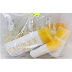 BAG OF ASSORTED CLINIQUE LOTIONS